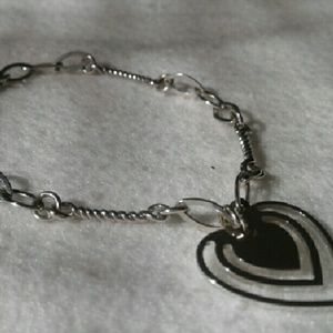 Heart Charm Link Bracelet