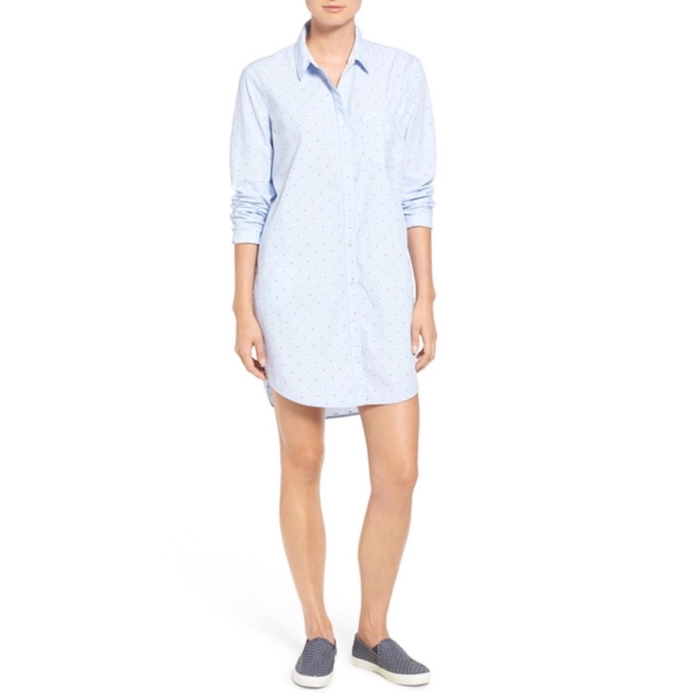 Cotton Dobby Shirtdress