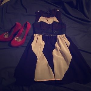 Black and white dress