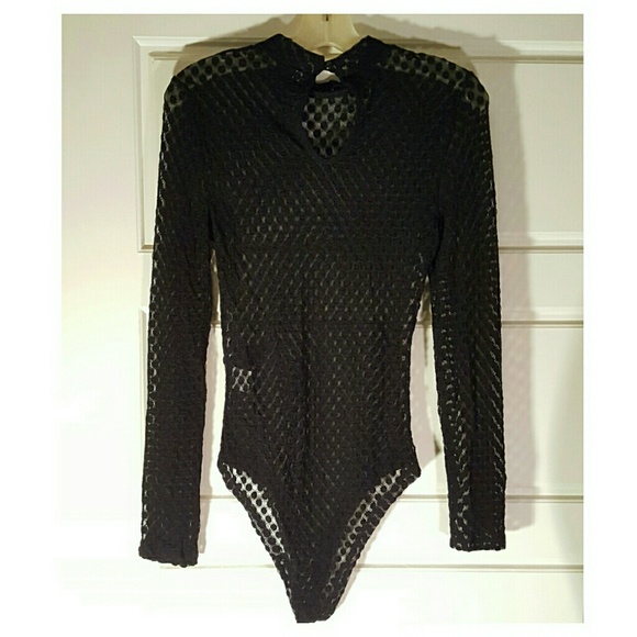 💗LAST ONE 💗 Black Mesh Bodysuit - Picture 4 of 5
