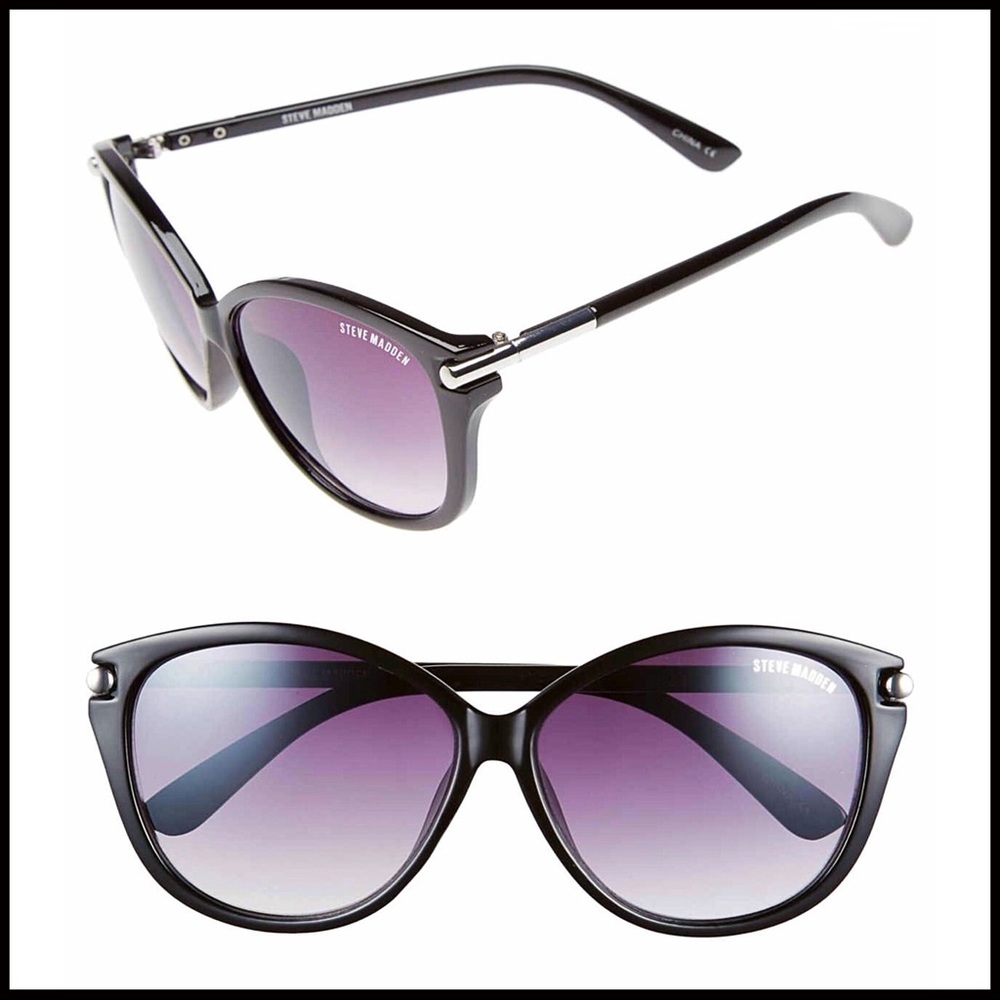 STEVE MADDEN BLACK SUNNIES SUNGLASSES - Picture 7 of 8