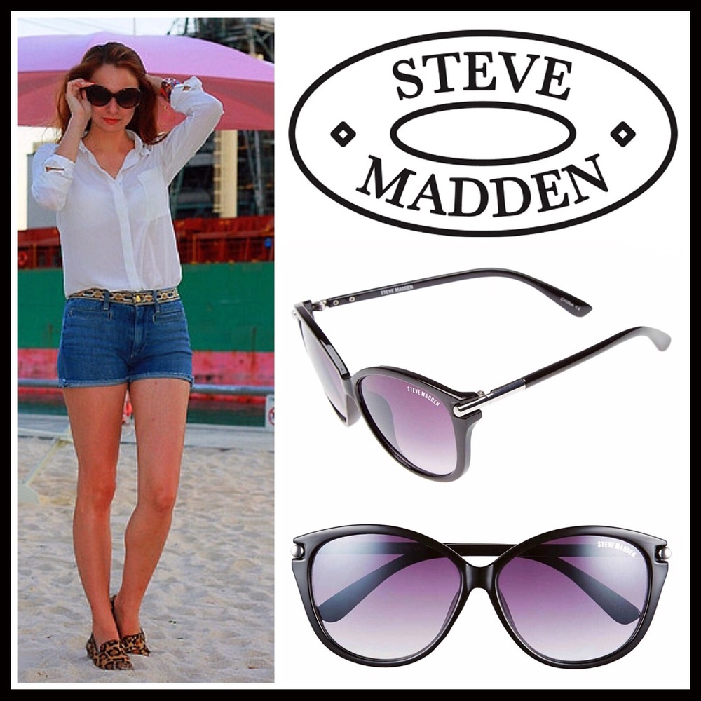 STEVE MADDEN BLACK SUNNIES SUNGLASSES - Picture 8 of 8