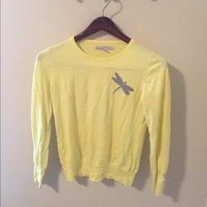 OLD NAVY Large Yellow Dragonfly Sweater.