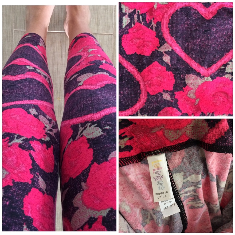 NWOT Lularoe Valentines Leggings