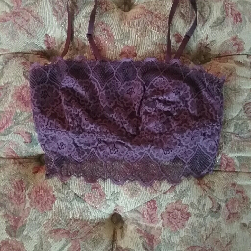 Aerie burgundy bralette