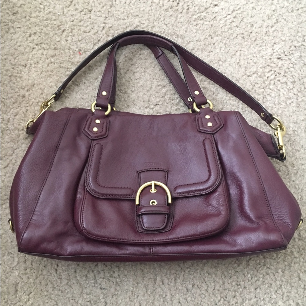 Plum Coach Handbag