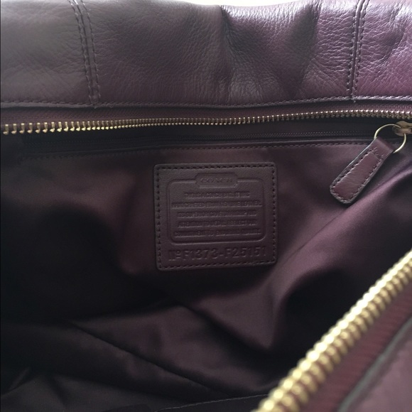 Plum Coach Handbag - Picture 3 of 3