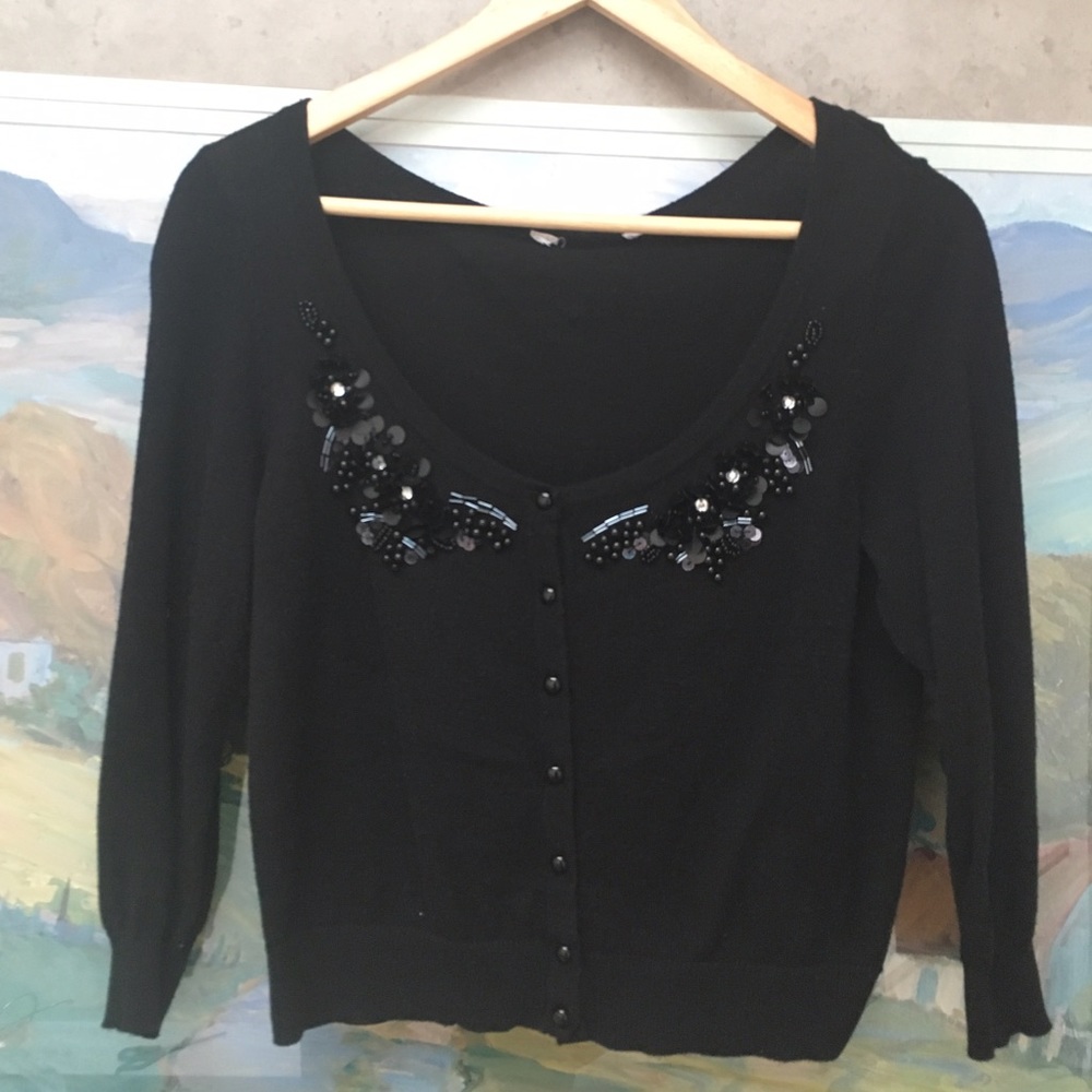 LAST CHANCE DONATING Sequin Cropped Cardigan