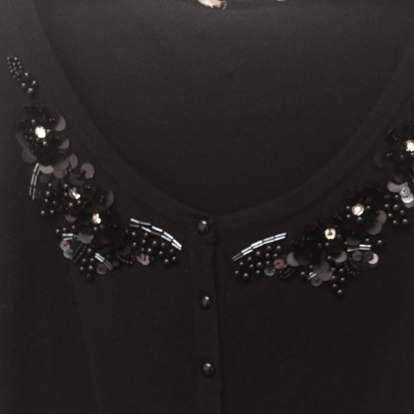 LAST CHANCE DONATING Sequin Cropped Cardigan - Picture 2 of 3