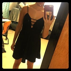 Black cocktail dress