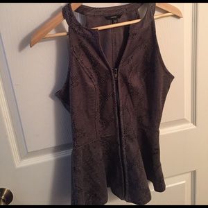 Faux Snakeskin Guess Peplum Top