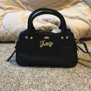 Brand New Juicy Couture Black Leather Handbag