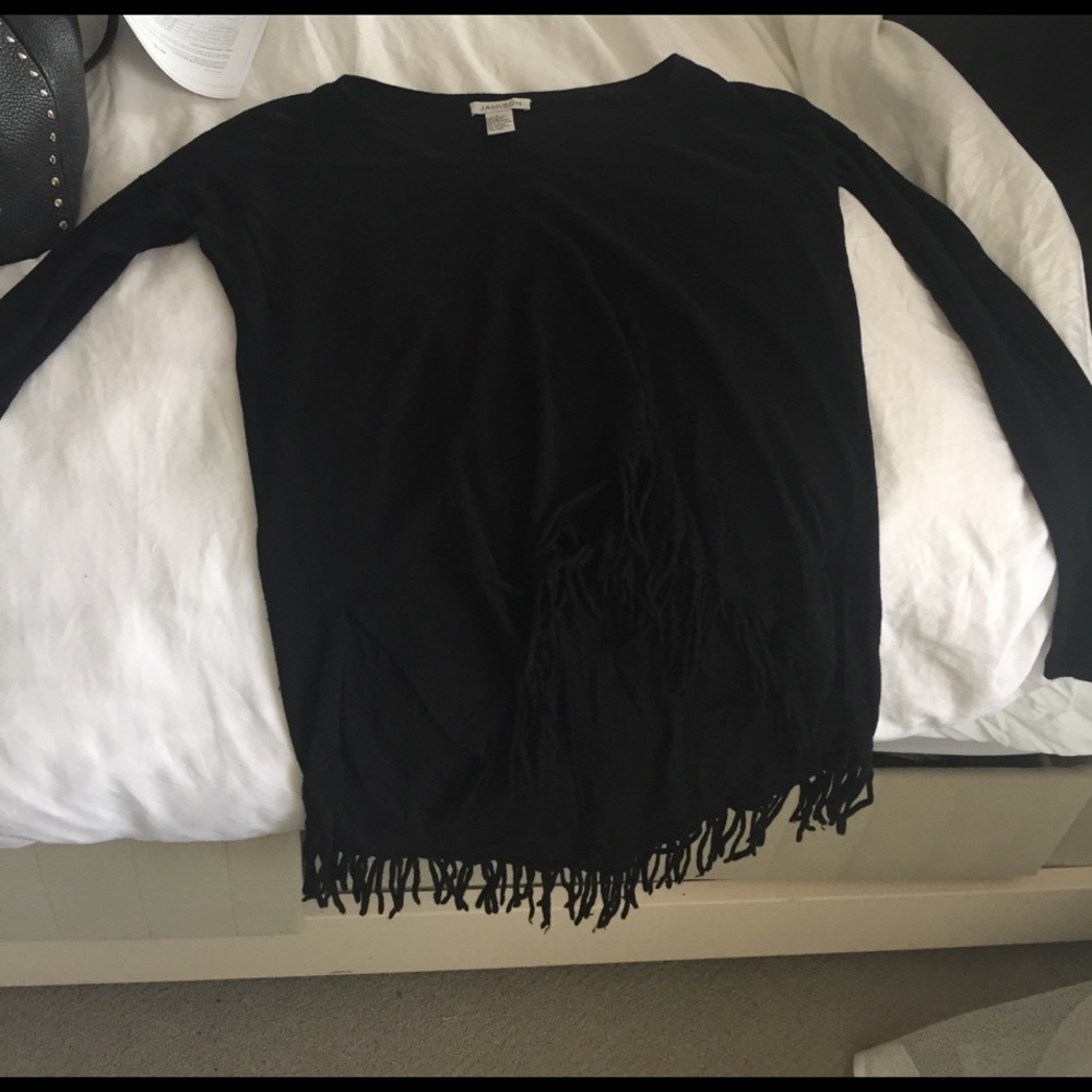 Black Jamison fringe sweater