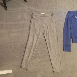 Grey sparkling leggings