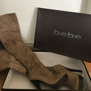 Bebe Over-the-knee boots - tan suede
