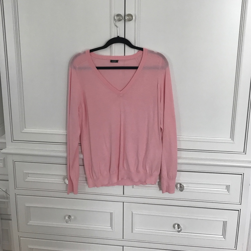 Pink v neck sweater