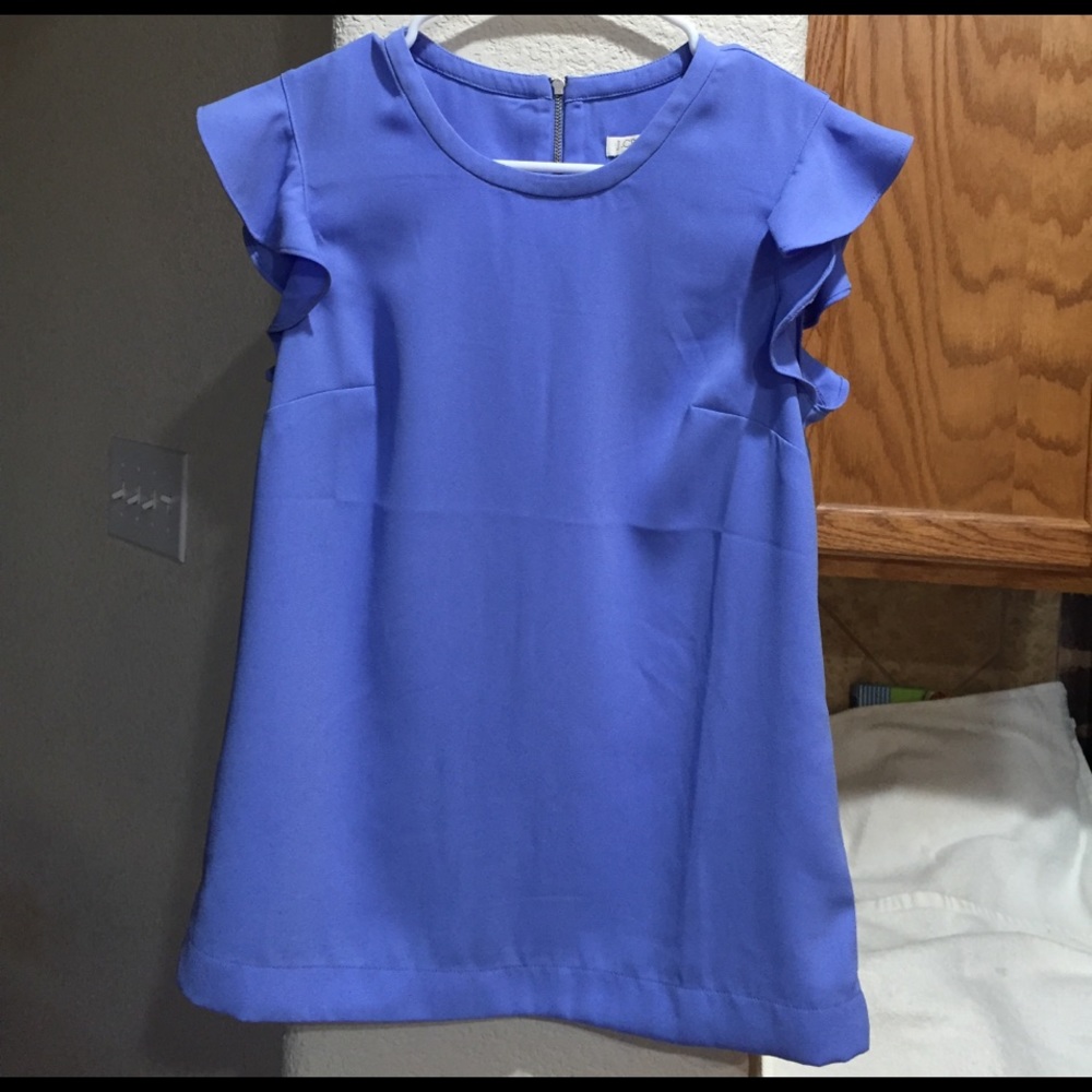 Blue J. Crew blouse. Worn only once.