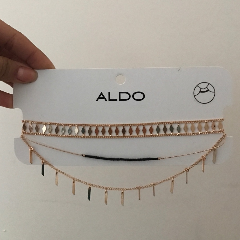 3 layered gold chocker