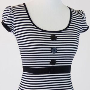 Black and white striped shirt