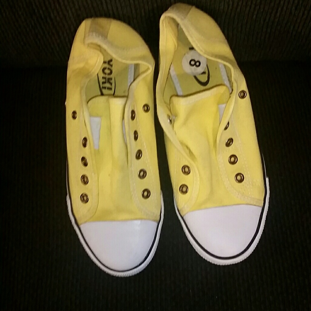 Yellow sneakers