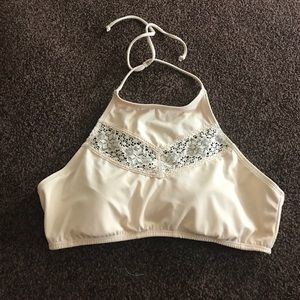 Kendall and Kylie high neck swim top