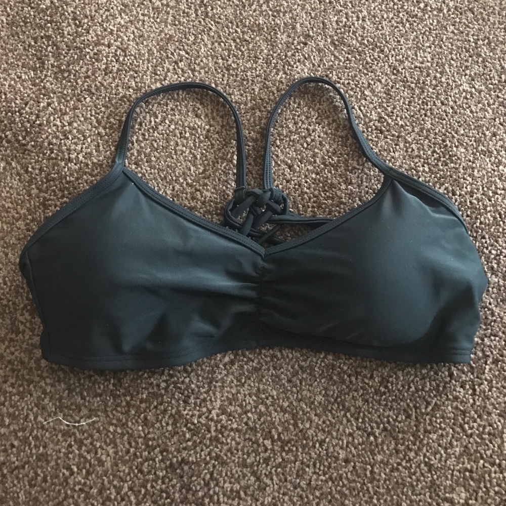 Black swim top