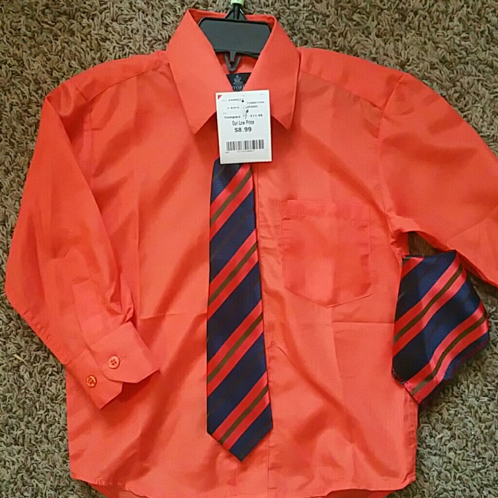 Boys shirt and tie set