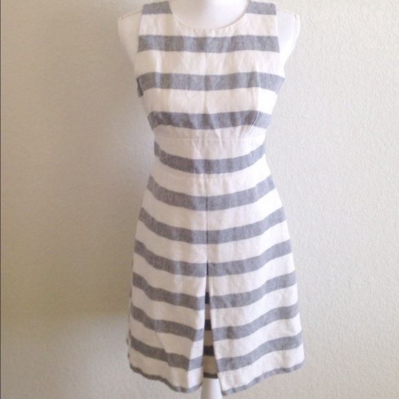 J. Crew Dresses & Skirts - Jcrew stripe basket weave dress Size 4