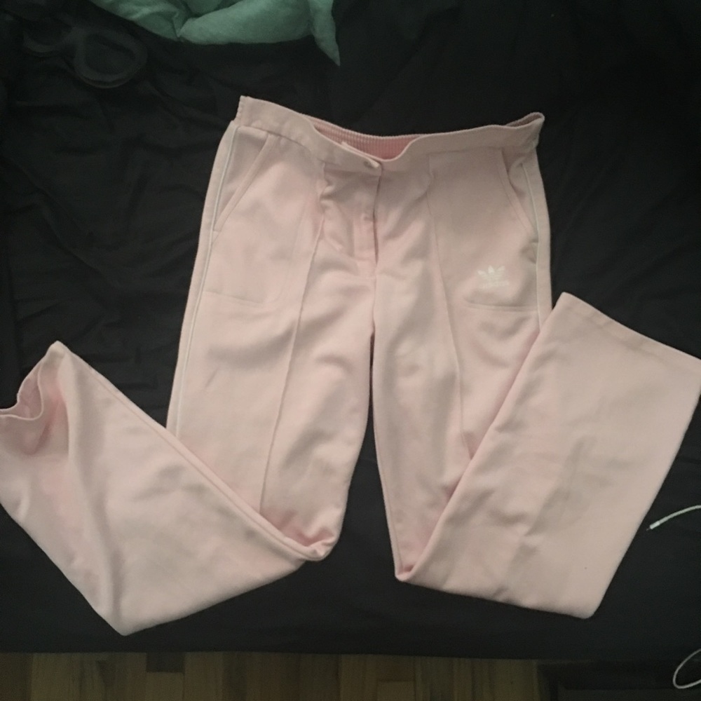 Light Pink Adidas Track Pants