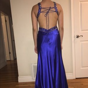 Royal blue prom dress
