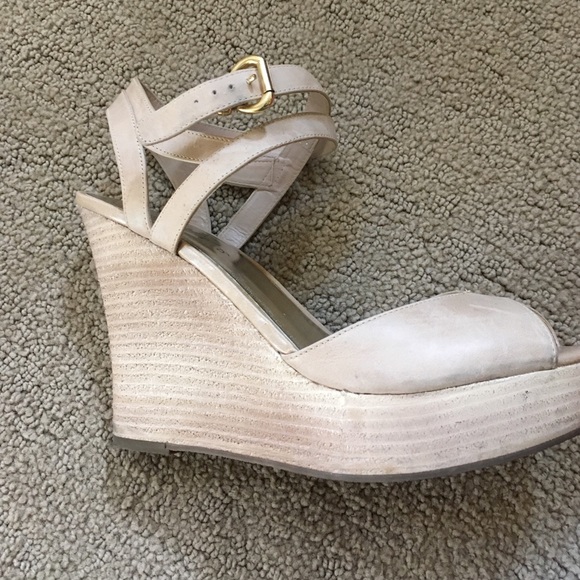 Fergie Wedge ankle wrap shoes - Picture 2 of 4