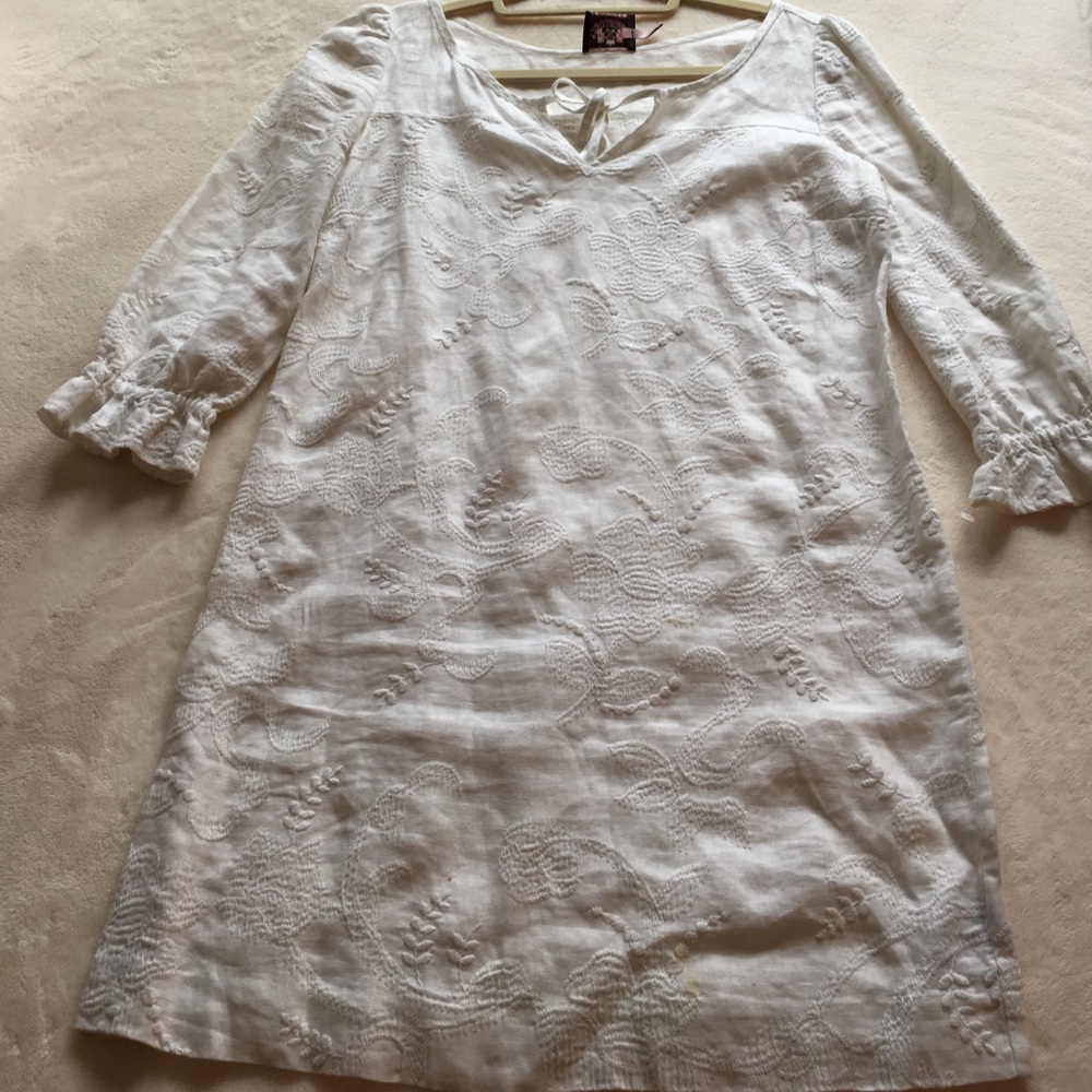Juicy Couture white linen dress - size 2
