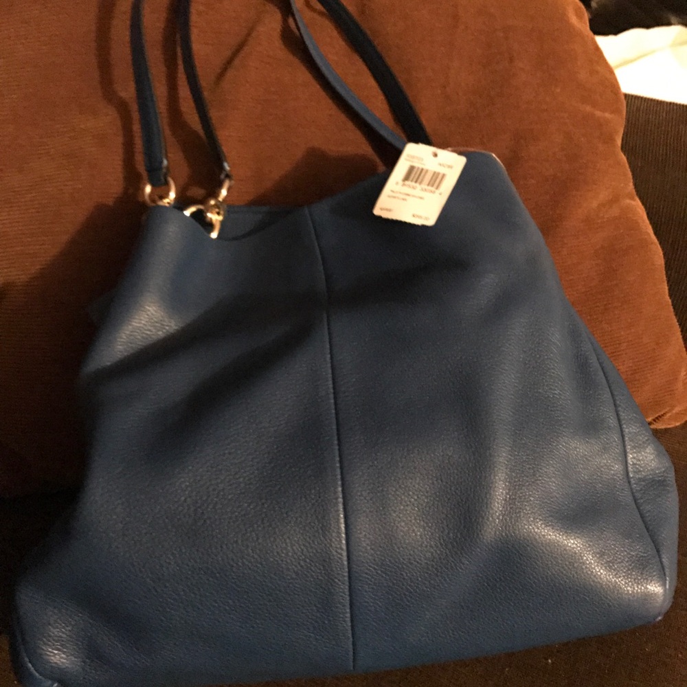 Blue coach bag