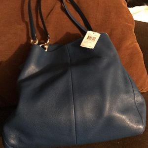Blue coach bag