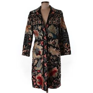 Anthropologie Jackets & Coats - BIYA - Hand Embroidered Vintage Silk Coat Anthropologie Jackets & Coats - BIYA - Hand Embroidered Vintage Silk Coat