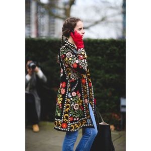 Anthropologie Jackets & Coats - BIYA - Hand Embroidered Vintage Silk Coat Anthropologie Jackets & Coats - BIYA - Hand Embroidered Vintage Silk Coat