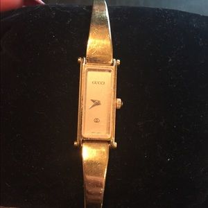 Vintage Gucci gold watch