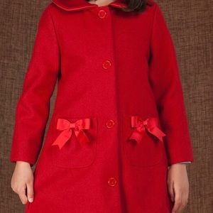 Girls Joe Ella Red Coat