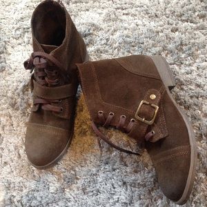 Suede booties