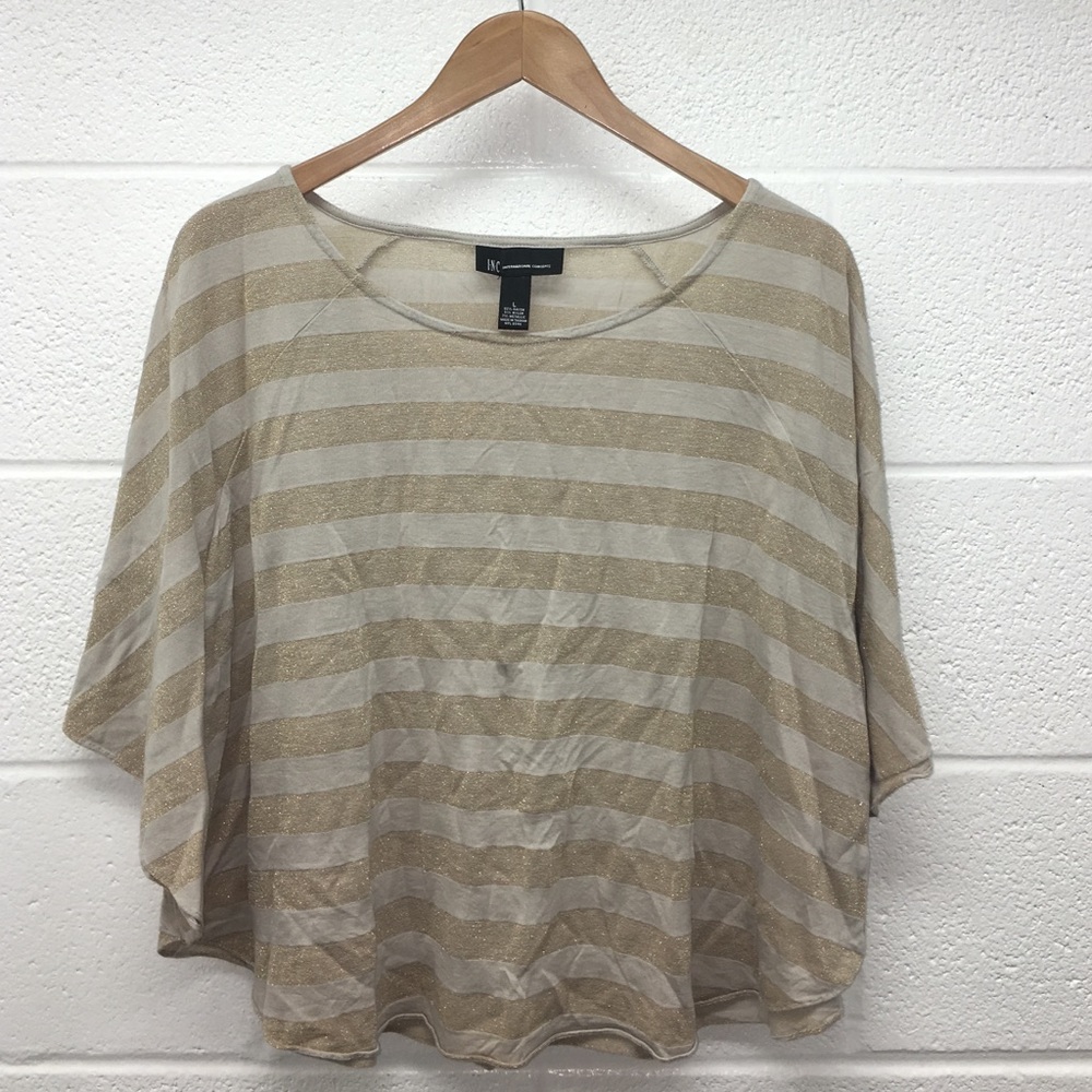 Tan/Metallic Shirt and Hot Pink Shirt