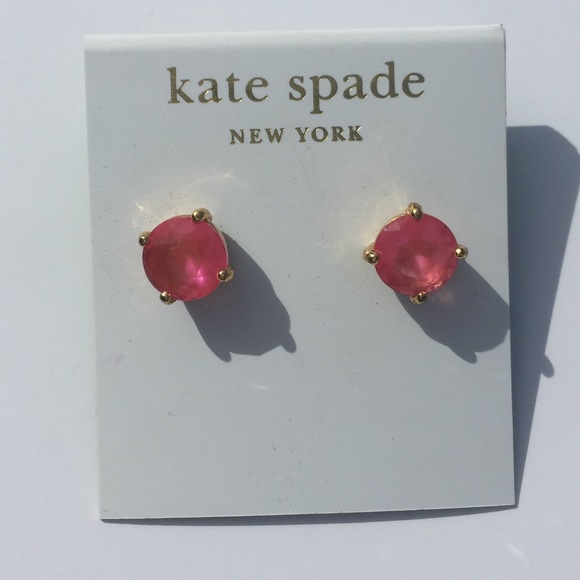 kate spade Jewelry - Kate Spade Crystal Pink Earrings