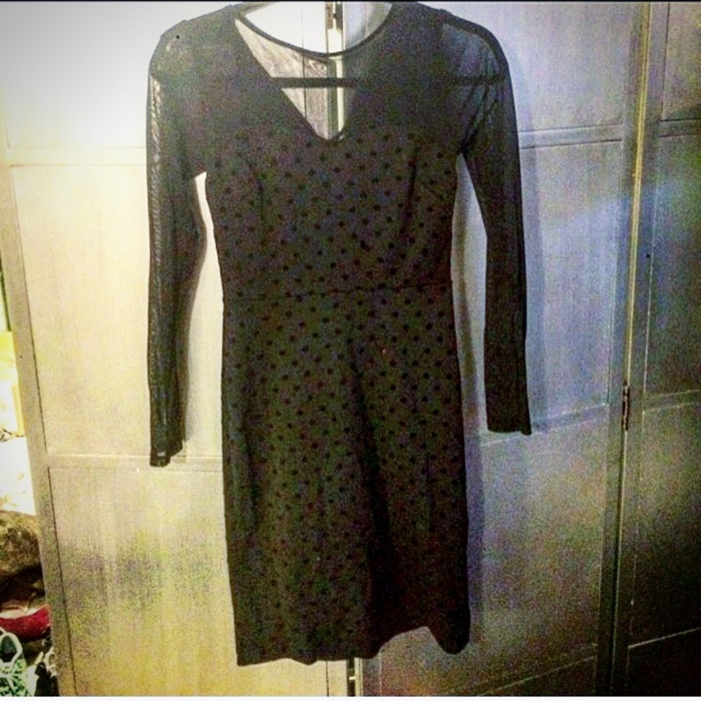Polkadot and mesh dress - Picture 1 of 2