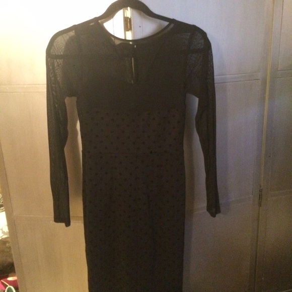 Polkadot and mesh dress - Picture 2 of 2