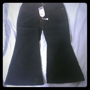 Show your flare black pants