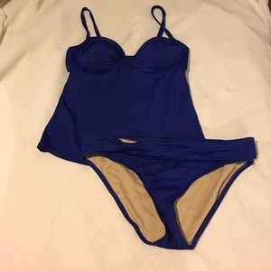 JCrew tankini swim set