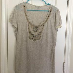 Beaded tee