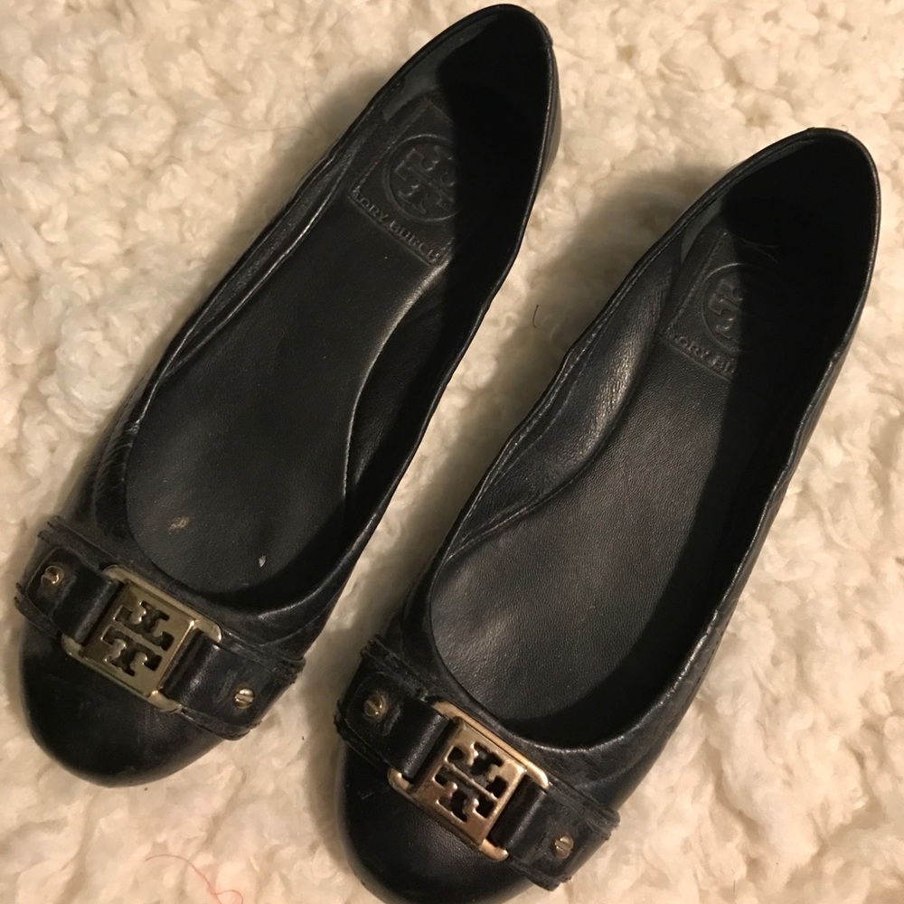 Tory Burch Black Flats 36