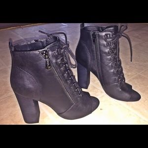 G by Guess Peep Toe Booties