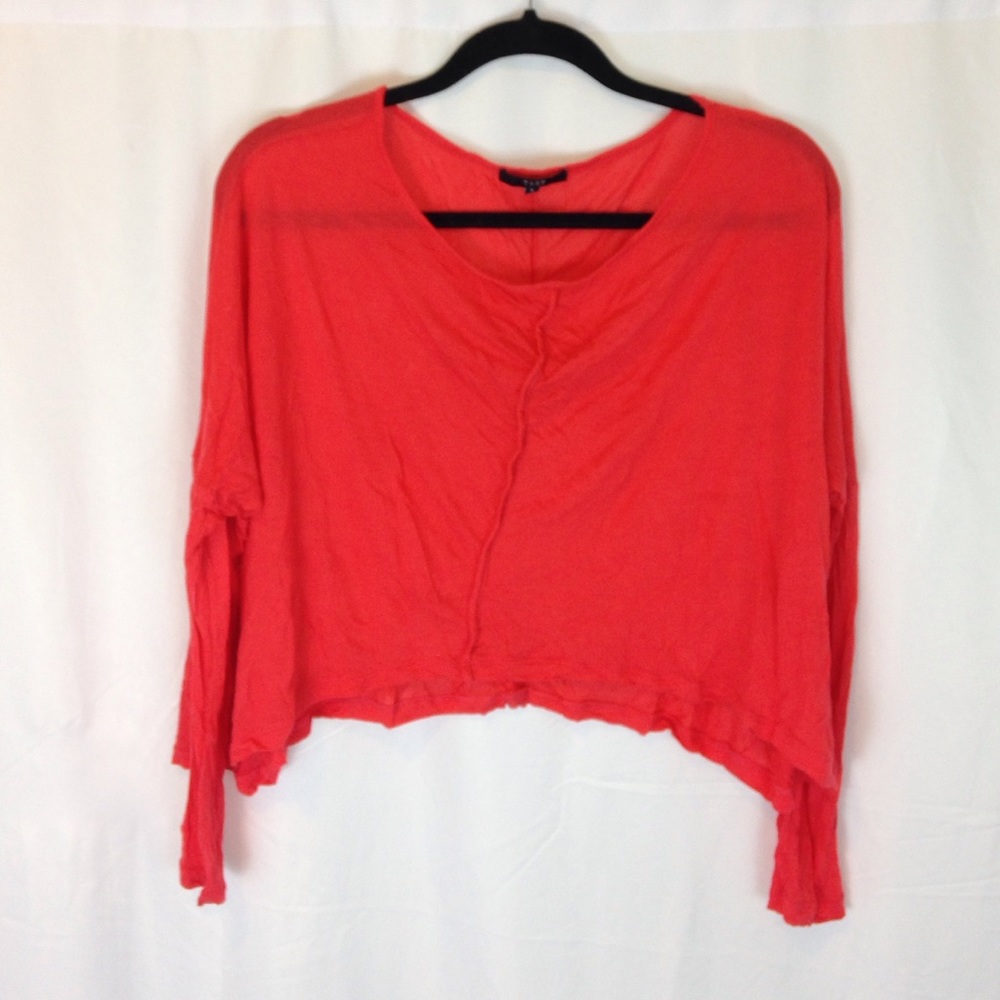 Tart coral trapeze top