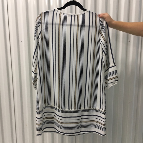 Fullah Sugah Swim - MOVING SALE❗️Fullah Sugah Navy & Tan Swim Cover Up Fullah Sugah Swim - MOVING SALE❗️Fullah Sugah Navy & Tan Swim Cover Up